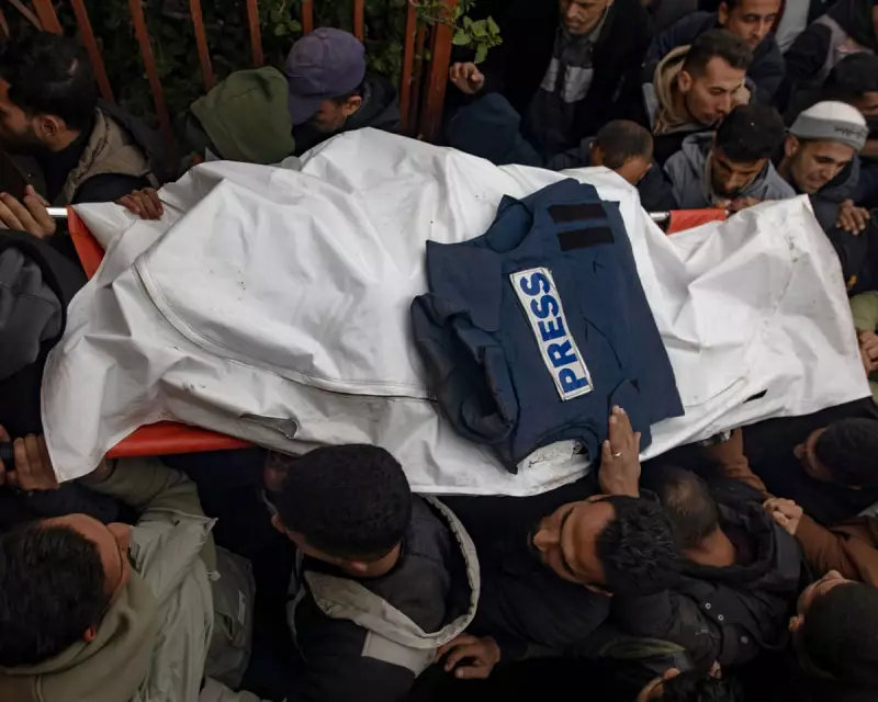 Israeli Strike Kills 11 in Gaza Including Journalists and Teenagers