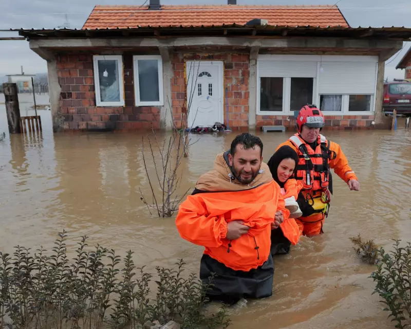 Kosovo Floods: 80mm Rain in 24 Hours Traps Families, Cuts Power