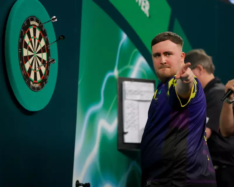 Luke Littler storms into third consecutive PDC World Darts final with 6-1 semi-final win