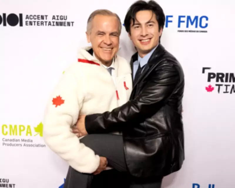 Mark Carney's Playful Red Carpet Moment with Heated Rivalry Star