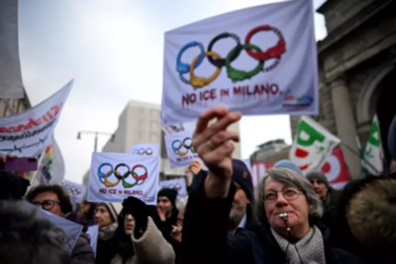 Milan Protesters Rally Against ICE Presence at Winter Olympics