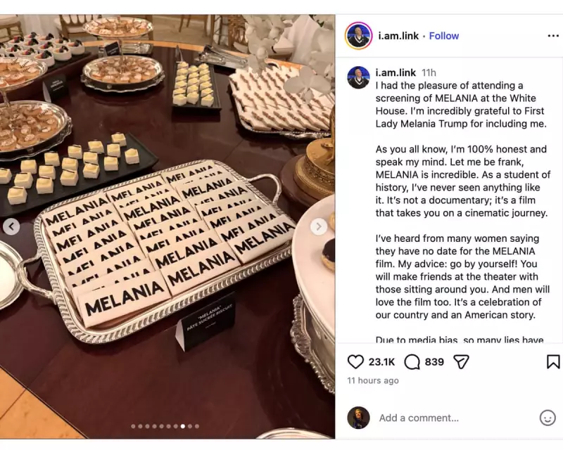 Monochrome Extravaganza at White House Screening for Melania Trump Documentary