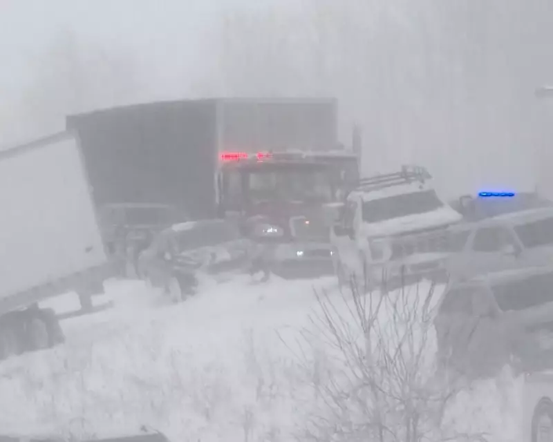 Over 100 Vehicles in Michigan Pileup as Snowstorm Sweeps US