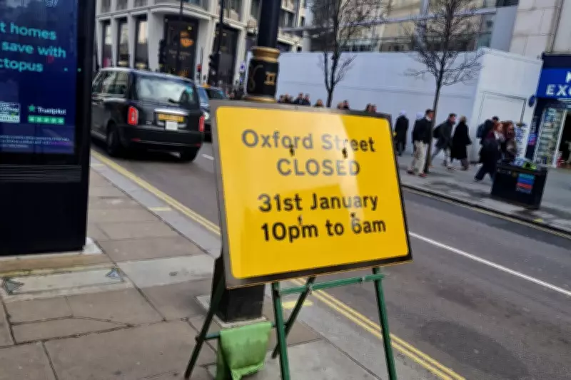 Oxford Street Overnight Closures: Crane Works Disrupt West End Travel