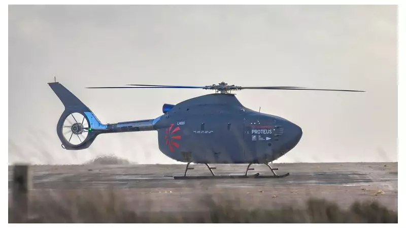 Royal Navy's Proteus: First Full-Size Unmanned Helicopter Takes Flight in Cornwall