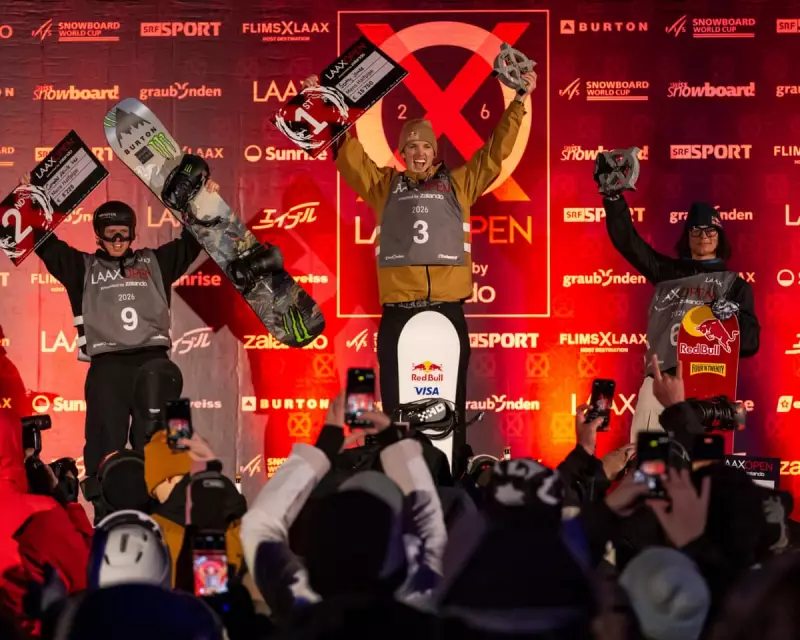 Scotty James Leads Historic Oceania Podium Sweep in Laax Halfpipe Final
