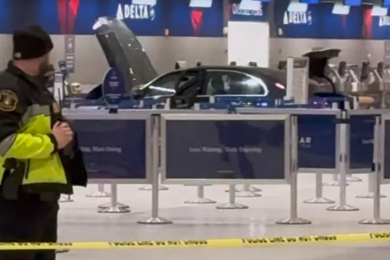 Six Injured as Vehicle Rams Detroit Airport Entrance, Strikes Delta Counter