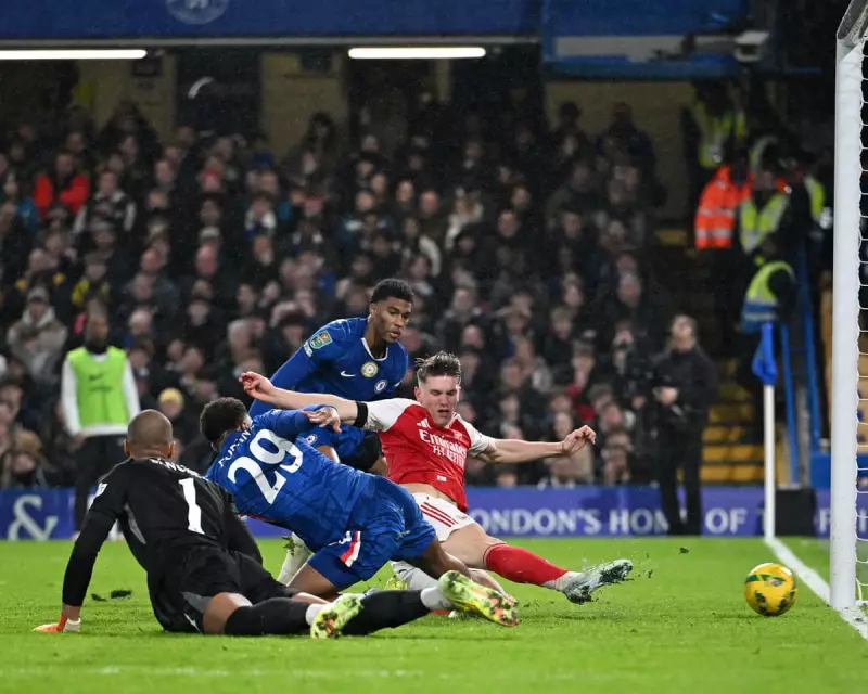 Sánchez Errors Gift Arsenal 3-2 Carabao Cup Lead Despite Garnacho Brace