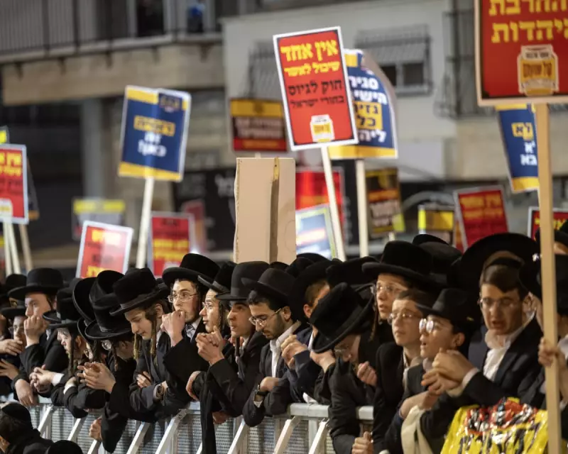Teenager killed as bus hits ultra-Orthodox conscription protest in Jerusalem