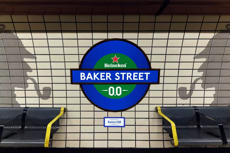TfL's Bakerloo Line Rebranded 'Bakerl0.0' for Heineken 0.0 Campaign