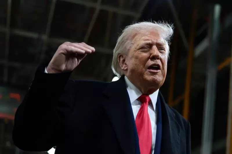 Trump Flashes Middle Finger at Heckler During Michigan Ford Plant Visit