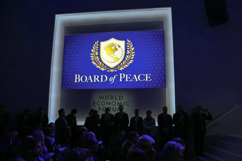 Trump's 'Board of Peace' Gold Logo Sparks UN Emblem Controversy in Davos