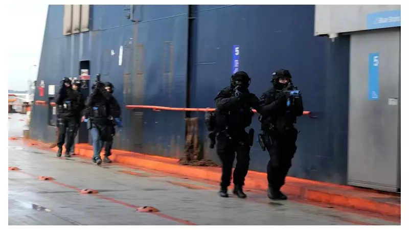 UK Counter-Terror Police Stage Major Ferry Attack Drill in Poole Harbour