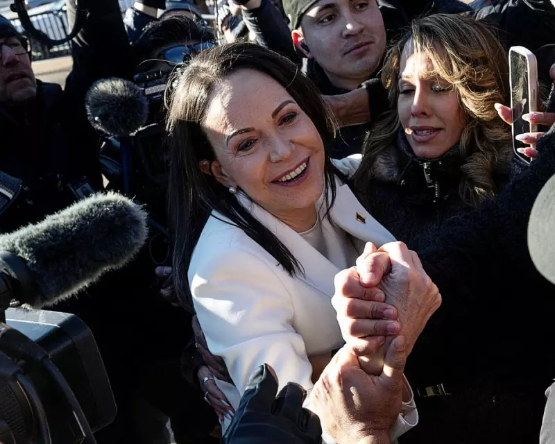 Venezuelan Opposition Leader Presents Nobel Medal to Trump in Washington