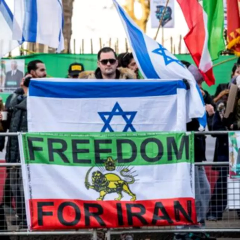 Why Iranian and Israeli Flags Fly Together at London Protests