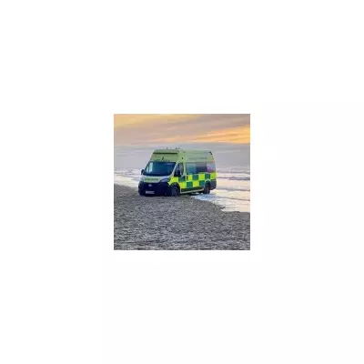 Ambulance Stuck on Camber Sands After Responding to New Year's Day Emergency