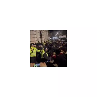 Four Injured as Protests Turn Violent Outside Iranian Embassy in London