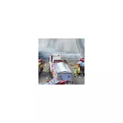 M25 closed both ways after lorry fire causes 45-minute delays