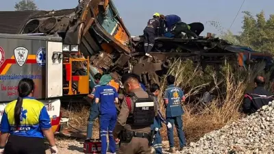 Thailand Train Disaster: 22 Dead as Crane Collapses on Moving Train