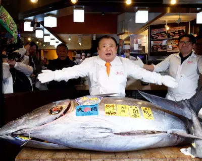 Tuna King Pays Record £2.4m for Giant Bluefin at Tokyo's New Year Auction