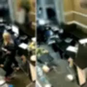 Drunken Trio's Hotel Rampage: CCTV Shows Bournemouth Lobby Trashed