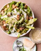 Georgina Hayden's Roast Sprout Salad with Anchovies and Parmesan Recipe
