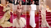 Golden Globes 2026 Red Carpet: Metallics, Black & White Dominate Fashion
