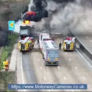 M25 Chaos: Lorry Fire Causes 45-Minute Delays, Road Closed Both Ways