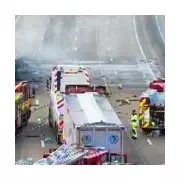 M25 closed both ways after lorry fire causes 45-minute delays