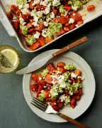 Rukmini Iyer's 30-Minute Sweet Potato & Feta Traybake Recipe