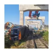 Thailand Crane Collapse: At Least 22 Dead as Construction Crane Falls on Train