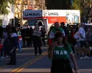 U-Haul Truck Drives Into Los Angeles Rally for Iranian People, Driver Detained