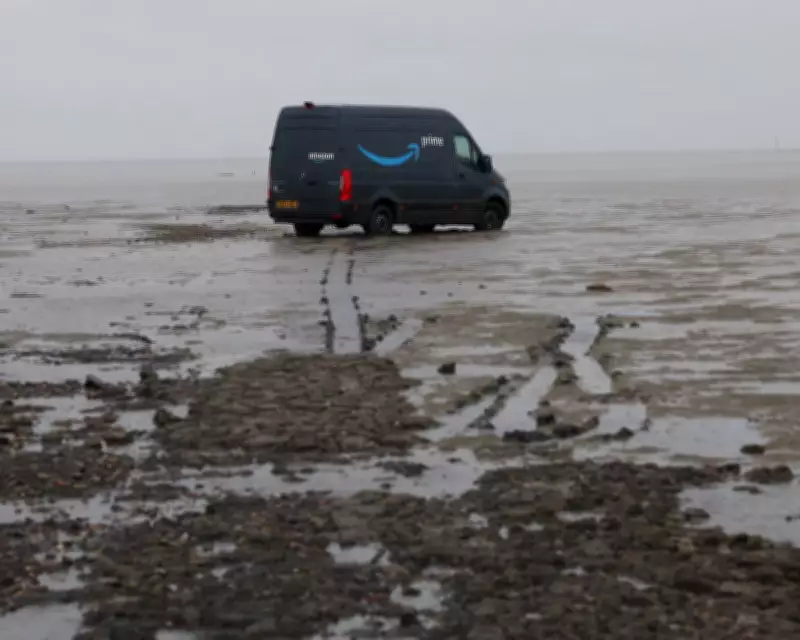 Amazon Van Marooned on UK's 'Most Dangerous Path' After GPS Mishap