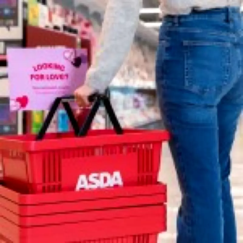 Asda Launches Red 'Singles' Baskets for Valentine's Day Matchmaking in Stores