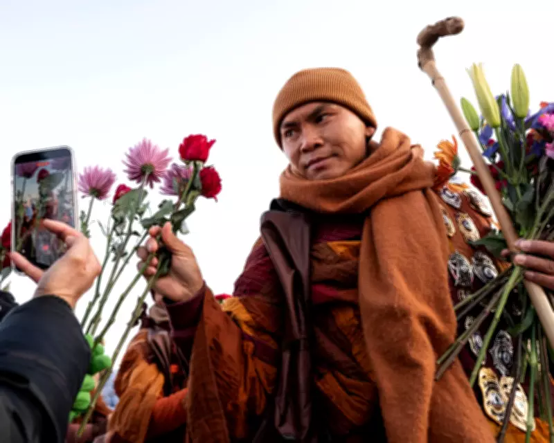Buddhist Monks' 2,300-Mile Peace Pilgrimage Inspires Tears and Hope