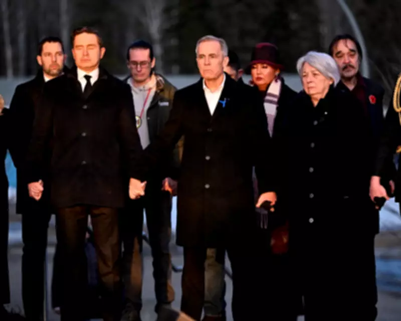 Canadian PM Carney Joins Opposition Leader in Tribute to Tumbler Ridge Shooting Victims