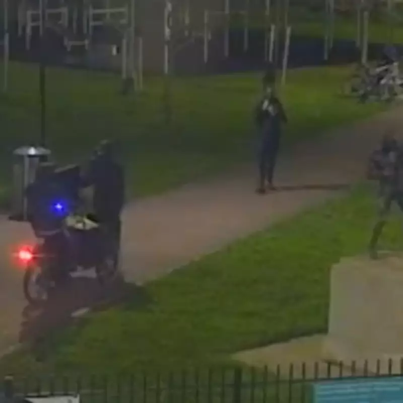 CCTV Footage Shows Teddy Baldock Statue Stolen by Tricycle Gang in East London