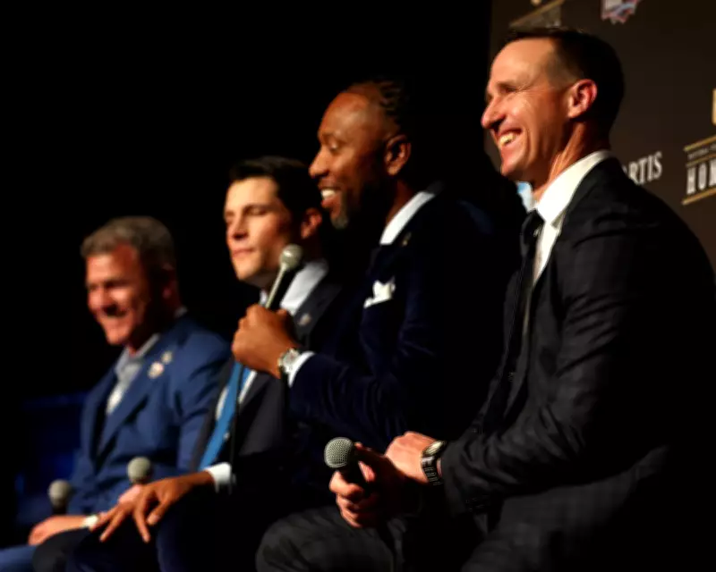 Drew Brees Enters Hall of Fame as Peyton Manning Skips Ceremony