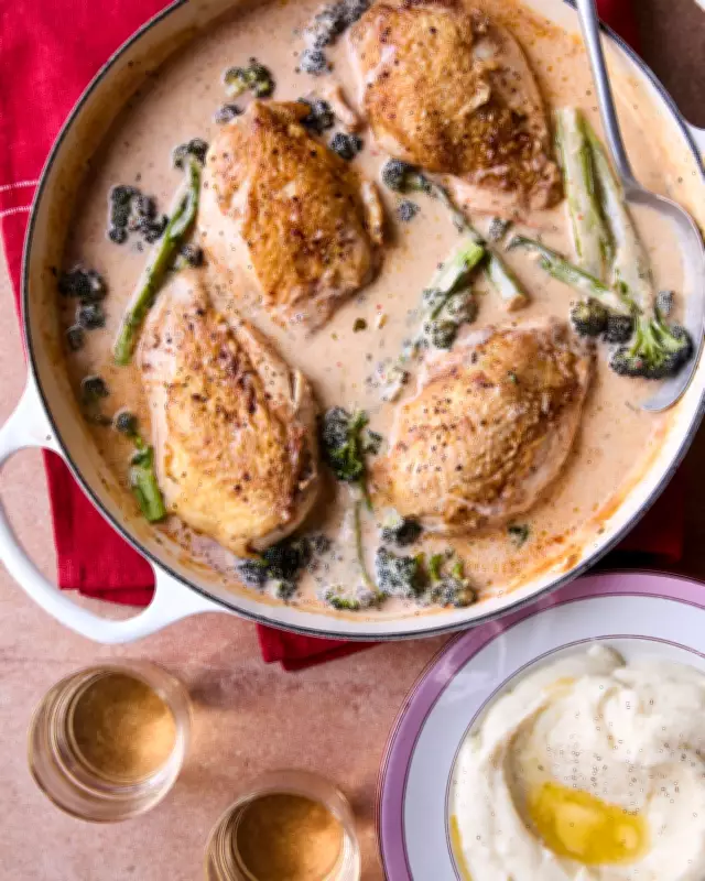 Georgina Hayden's Creamy Chicken & Mustard Fricassée Recipe