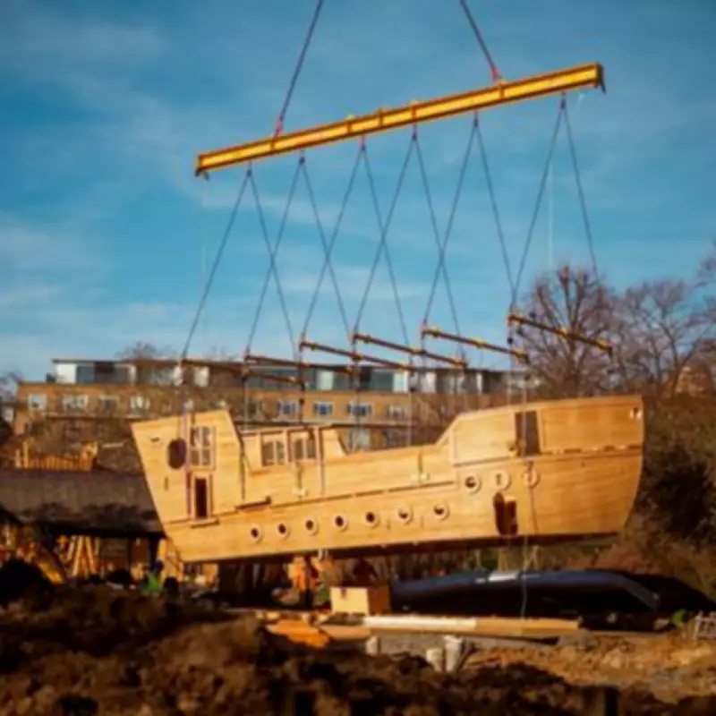 Giant 17-Meter Ship Arrives at West London Park for £3 Million Playground Revamp