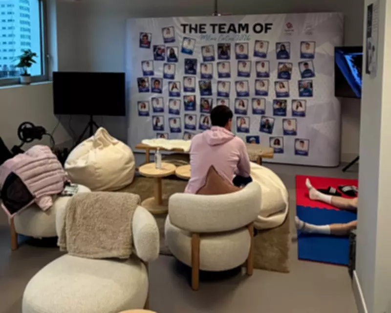 Inside Team GB's Milan Winter Olympics Base: Home Comforts & F1 Simulator