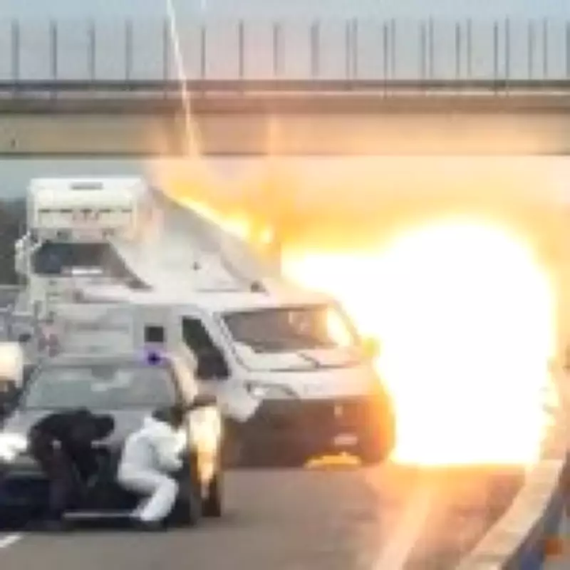 Italian Highway Heist: Armoured Van Blown Up in 'Heat-Style' Raid