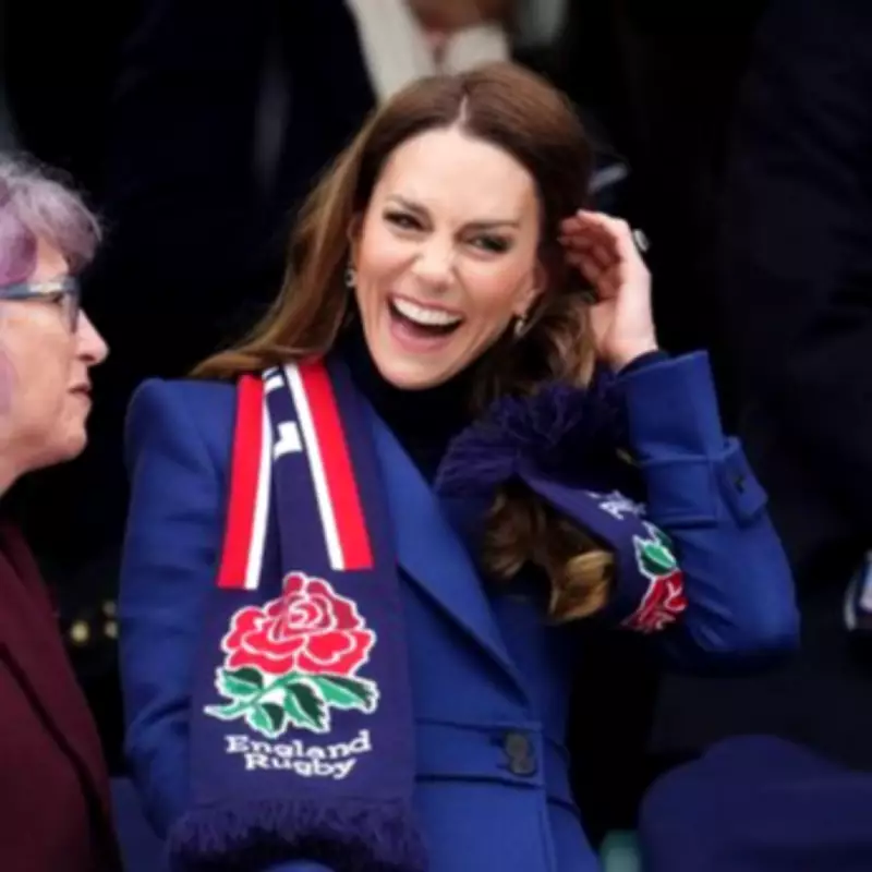 Kate Middleton's First Public Appearance Since Andrew's Arrest at Rugby Match