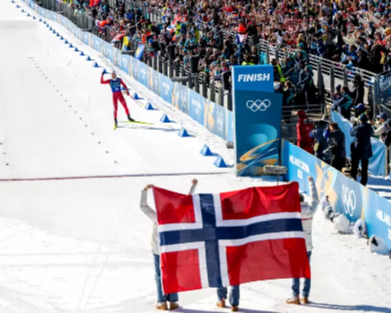 Klæbo Wins Record Ninth Winter Olympic Gold in Cross-Country Relay