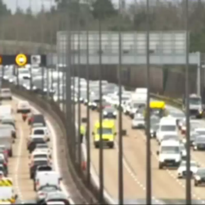 M25 Chaos: Two Serious Crashes Cause Two-Hour Delays on Surrey Stretch
