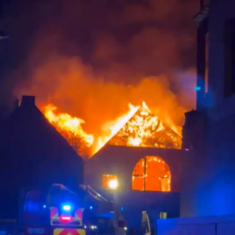 Major Fire Engulfs Southall Church, 70 Firefighters Battle Blaze