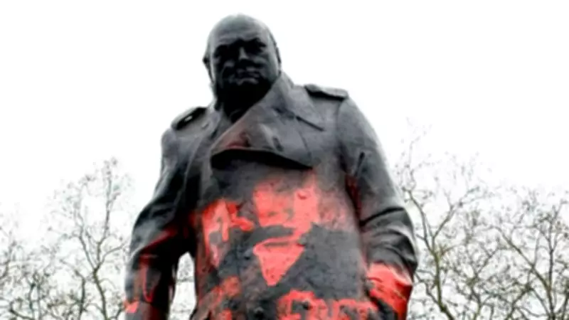 Man Charged for Defacing Churchill Statue with 'Zionist War Criminal' Graffiti