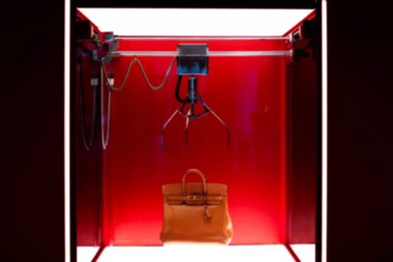 Moco Museum's PAIN: Birkin Bag Trapped in Unwinnable Claw Machine