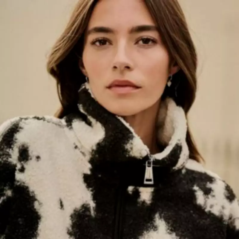 Next's Cow Print Fleece Earns Rave Reviews for Style and Warmth