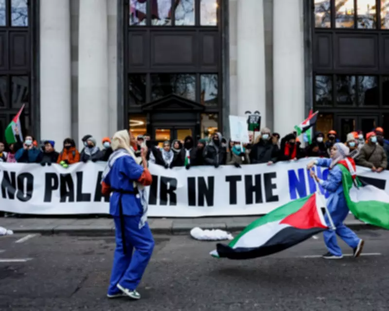 Palantir's UK Contracts Spark Data Rights Protest in London